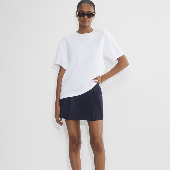 Aritzia Mini Pleated Skirt BEIGE TAUPE - Picture 9 of 10